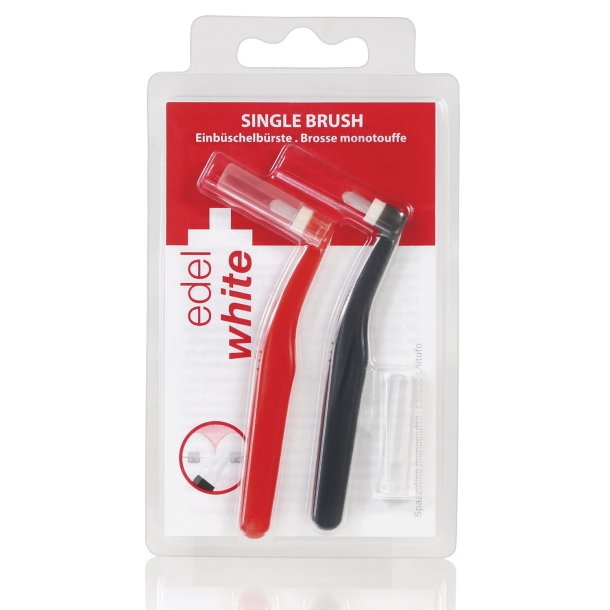 Edel+White Single Tuft Tandbrster til Mellemrum 2 stk.