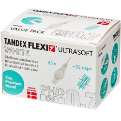 25 stk. Tandex Flexi ULTRASOFT Mellemrumsbrster ISO 1 WHITE