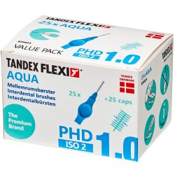 Tandex Flexi 25 stk. Spaltebrster ISO 2 AQUA