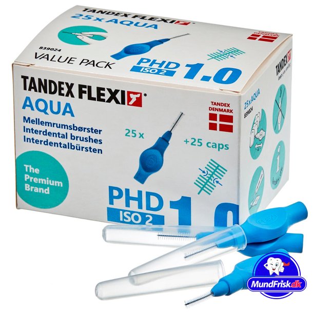 Tandex Flexi 25 stk. Mellemrumsbrster ISO 2 AQUA