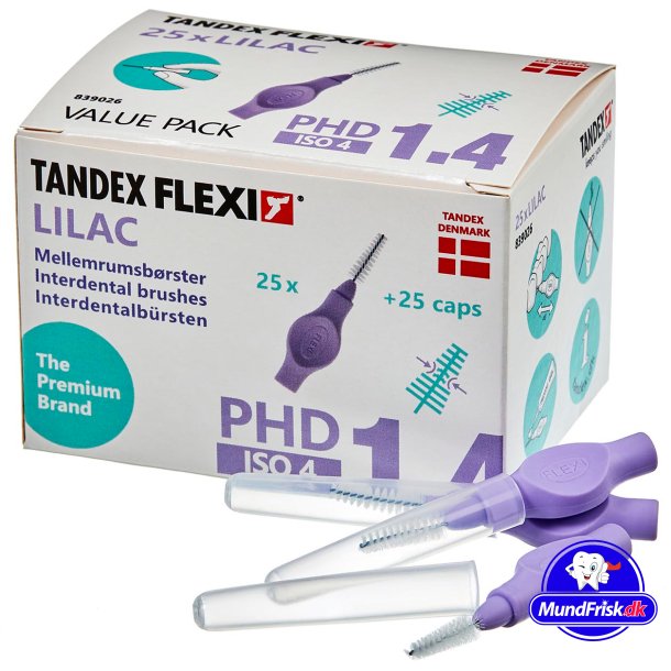Tandex Flexi 25 stk. Mellemrumsbrster ISO 4 LILAC