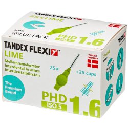 Tandex Flexi 25 st. Koniska Gap Borstar ISO 5 LIME