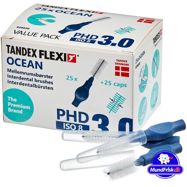 Tandex Flexi 25 stk. Spaltebrster ISO 8 OCEAN