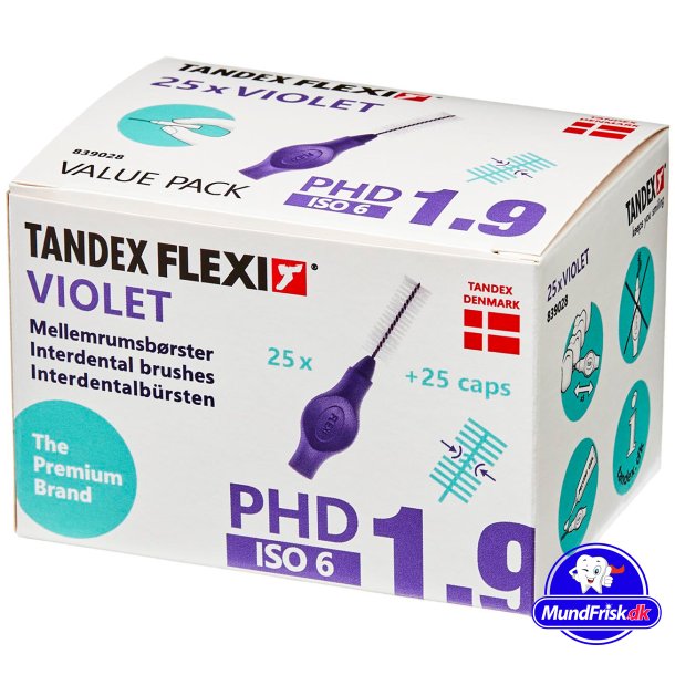 Tandex Flexi 25 stk. Mellemrumsbrster ISO 6 VIOLET