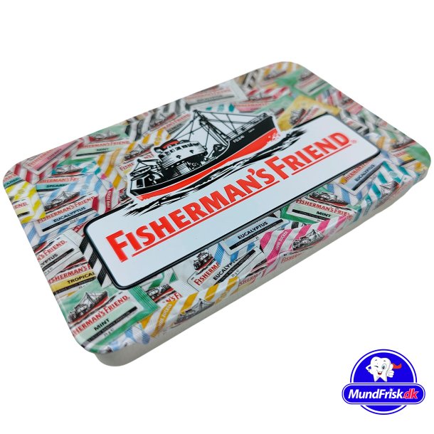 Fishermans Friend metal-dse til Halstabletter