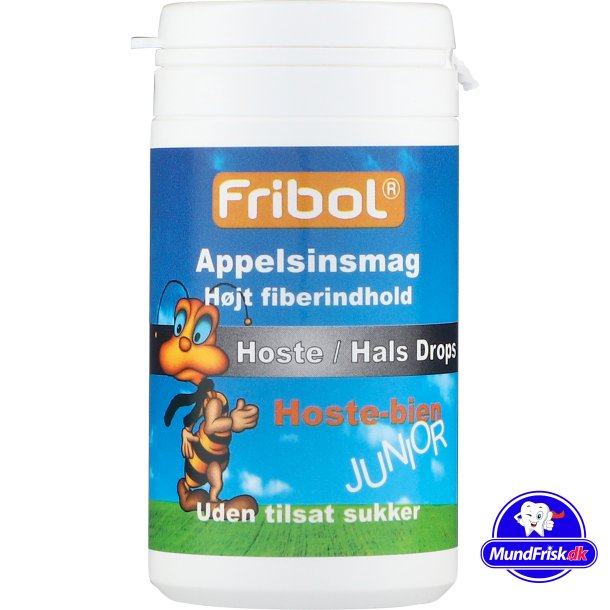Fribol Junior Appelsin Halsdrops Sukkerfri Hostebolcher 60g