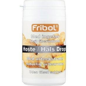 Fribol Ingefr Halsdrops Sukkerfri Hostebolcher 60g