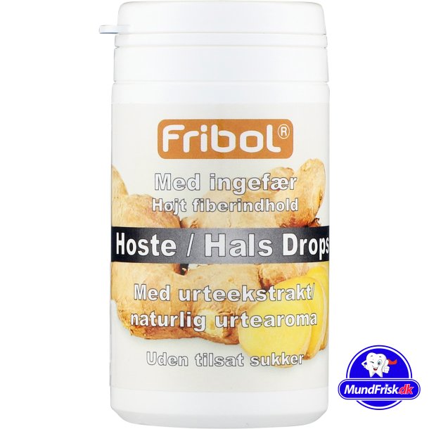 Fribol Ingefr Halsdrops Sukkerfri Hostebolcher 60g