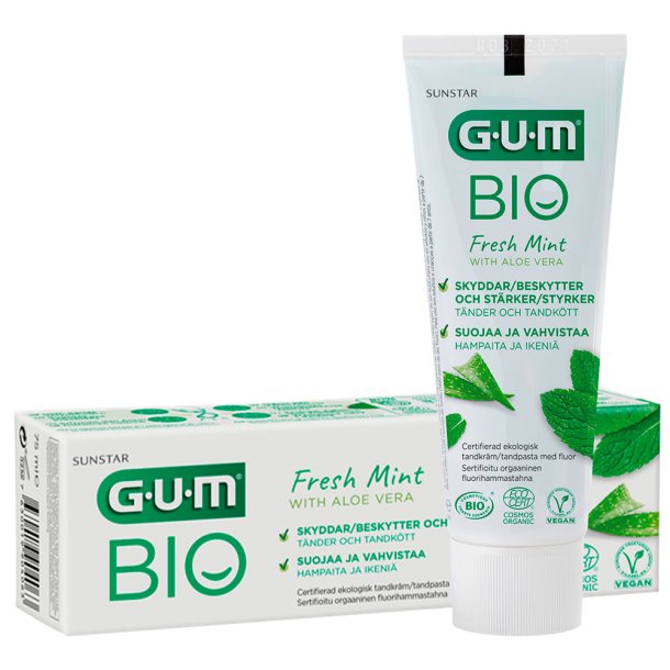 Ekologisk tandkrm GUM Bio Aloe Vera Fresh Mint