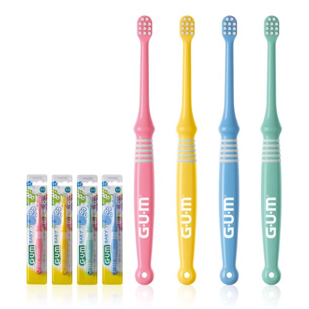 GUM Babytandborste 0-2 r