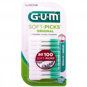 100 stycken. GUM Soft-Picks MEDIUM Original Med Fluor