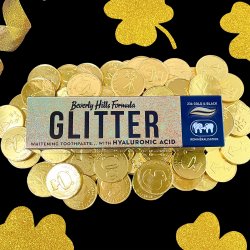 Hydroxyapatit Whitening Tandpasta BEVERLY HILLS FORMULA Glitter Hyaluronic 100 ml