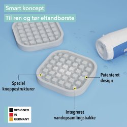 Dekkeunderlag for elektrisk tannbrste Qikfresh Universal 2 stk.