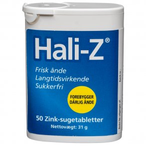Hali-Z Zink sugtabletter mot dlig andedrkt 50 st.