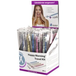 Tandborste + tandkrm Travel Set Miradent Happy Morning