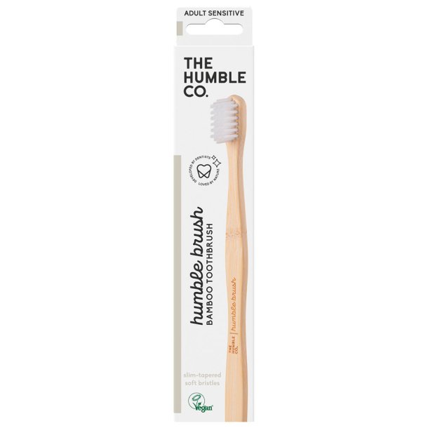  Bambus Tandb�rste The Humble Co. Sensitive Bl�de B�rsteh�r HVID