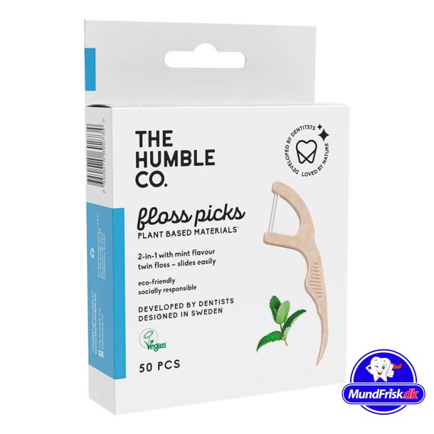 Kleiderbgel fr Zahnseide The Humble Co. Mint Twin Floss Picks