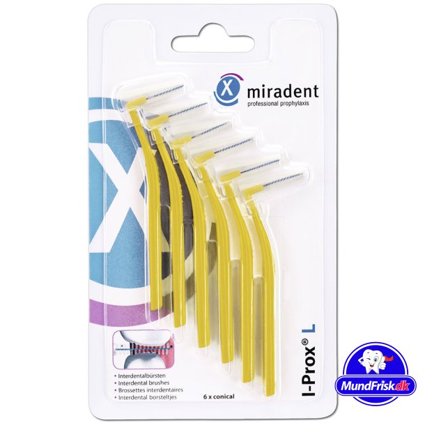 Space-Brsten Miradent I-Prox L x-fein 0,5 mm GELB