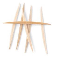 Bamboo Wood Tannpirkere The Humble Co. 100 stykker.