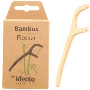 Idento Bamboo Flosser Flosshllare 8 st.