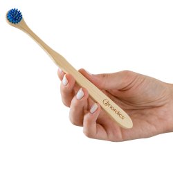 Nordics Bamboo Tongue Cleaner Blue Tongue Brush