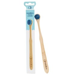 Nordics Bamboo Tongue Cleaner Blue Tongue Brush