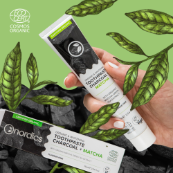 Organic CHARCOAL Tandkrm Nordics Ultra White
