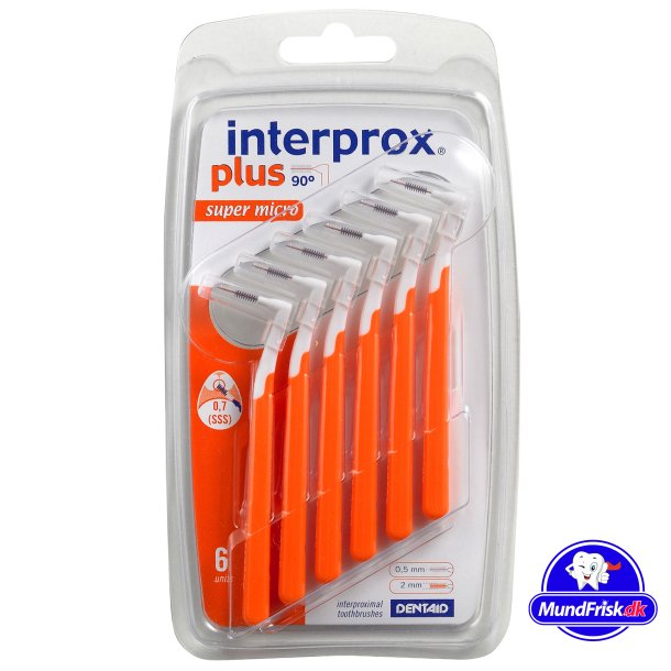 Interprox Plus Mellemrumsbrster Super Micro 0.5 mm ORANGE