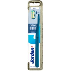 Jordan SOFT tandborstar Byt skaft + 4 borsthuvuden