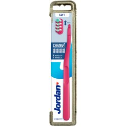 Jordan SOFT tandborstar Byt skaft + 4 borsthuvuden