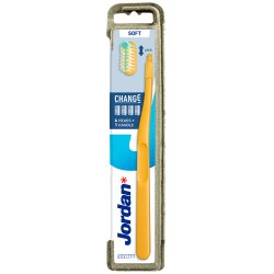 Jordan SOFT tandborstar Byt skaft + 4 borsthuvuden