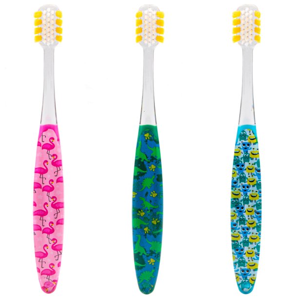 3-sidet Brnetandbrste Better Toothbrush 4-10 r