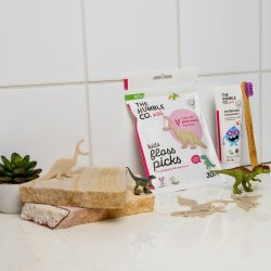 Tandtrd utan PFAS fr barn Humble Co. KIDS Floss Picks
