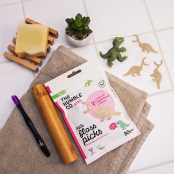 Tandtrd utan PFAS fr barn Humble Co. KIDS Floss Picks