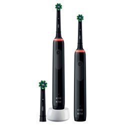 Oral-B Pro 3 3900n Duo Svart 2 st. Elektriska tandborstar + Extra borsthuvud