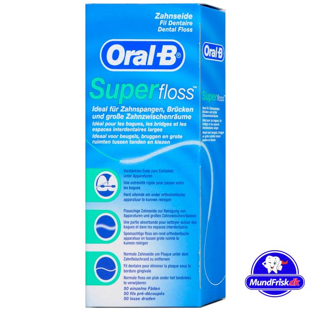 Oral-B SuperFloss ⇒ Største af tandtråd på