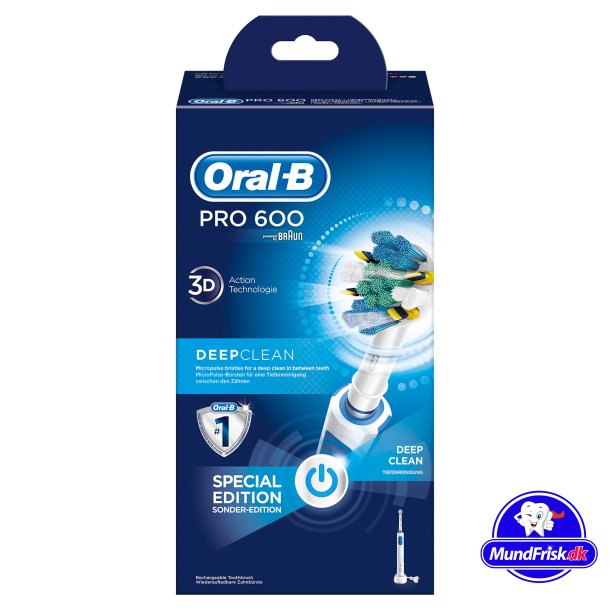 Oral-B  Pro 600 Floss Action El-tandbrste Deep Clean