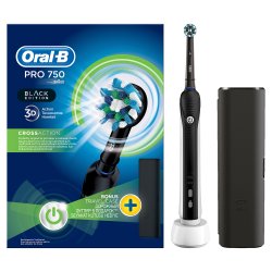 Oral-B Elektrisk tandborste + resefodral BLACK Edition Pro 750