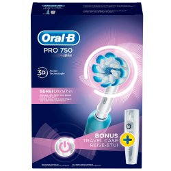 Oral B Eltandborste + Resefodral Pro 750 Sensi UltraThin