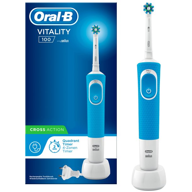 Oral-B Elektrische Zahnbrste Vitality 100 CrossAction Blue