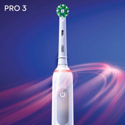 Oral-B Pro 3 3000 CrossAction El-tandbrste Ekstra Brstehoved White