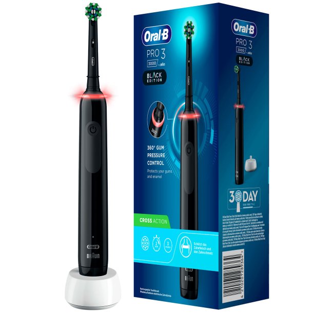 Oral-B Elektrisk tandborste Pro 3 3000 CrossAction BLACK Edition