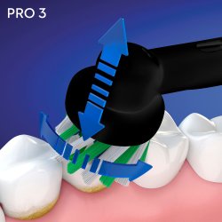 Oral-B Pro 3 3500 Elektrisk tandborste Extra Borsthuvud + Case CrossAction