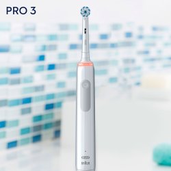 Oral-B Pro 3 3000 Eltandbrste + 10 stk. Brstehoveder + 5 stk. Beskyttelseshtter