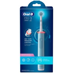 Oral-B El-tandbrste Pro 3 3000 Sensitive Clean BLUE