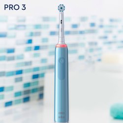 Oral-B Pro 3 3200 Sensitive BLUE El-tandbrste Ekstra Brstehoved