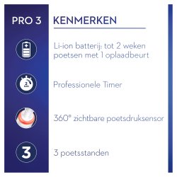 Oral B Pro 3 3900n Rosa + Svart Duo Elektriska tandborstar