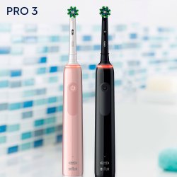 Oral B Pro 3 3900n Rosa + Svart Duo Elektriska tandborstar