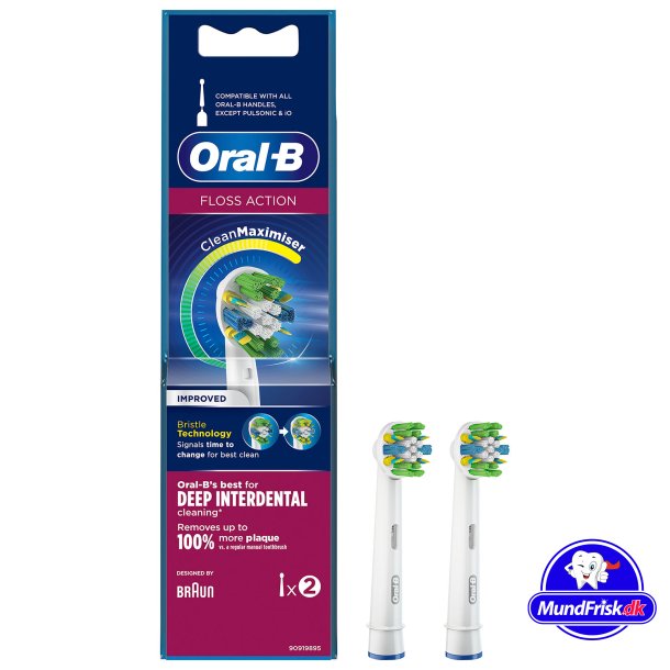 Oral-B Floss Action CleanMaximiser Brstehoder 2 stk.