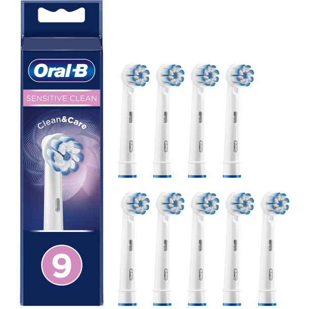 9 stk. Oral-B Sensitive Clean tannbrstehoder